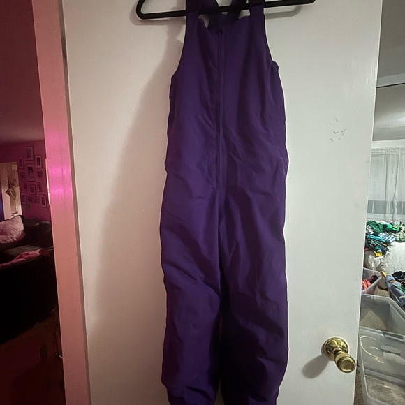 Purple Snow Bib Overalls